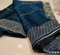 Simple Stone Work Sarees - 005