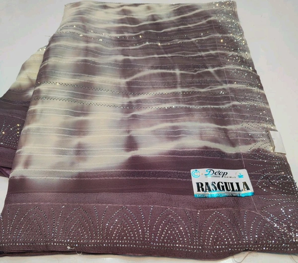 Simple Stone Work Sarees - 006