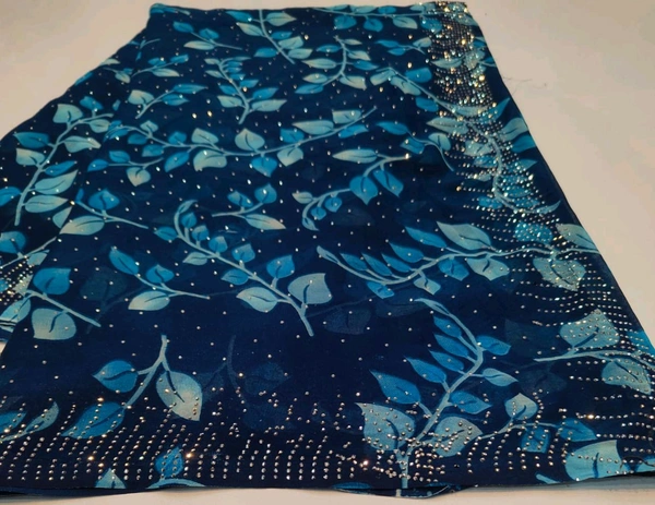 Simple Stone Work Sarees - 008