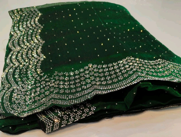Simple Stone Work Sarees - 011