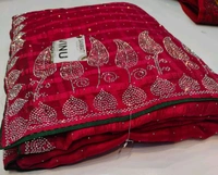 Simple Stone Work Sarees - 012