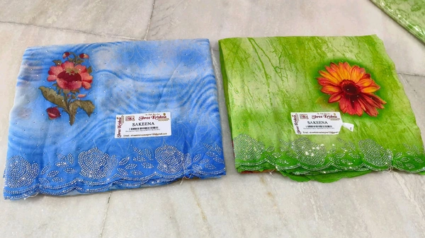 Simple Stone Work Sarees - 010