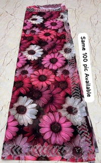 Simple Stone Work Sarees - 013