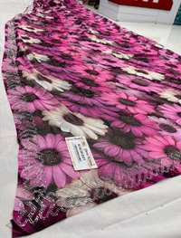 Simple Stone Work Sarees - 015