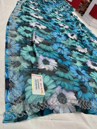 Simple Stone Work Sarees - 015