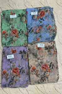 Simple Stone Work Sarees - 016