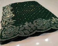 Simple Stone Work Sarees - 017