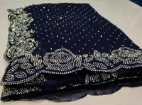 Simple Stone Work Sarees - 017