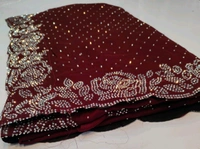 Simple Stone Work Sarees - 017