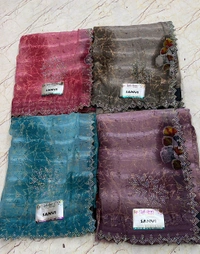 Simple Stone Work Sarees - 019