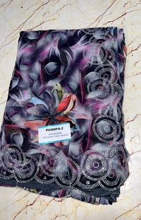 Simple Stone Work Sarees - 021