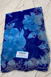 Simple Stone Work Sarees - 022