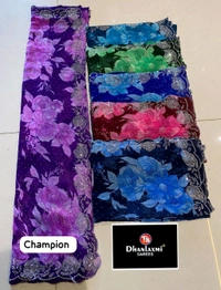 Simple Stone Work Sarees - 022