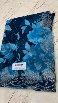 Simple Stone Work Sarees - 022