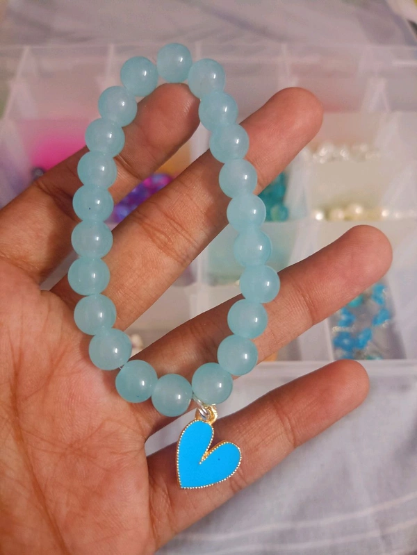 Jelly And Crackle Beads Bracelet - 010