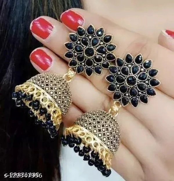 Styles Earrings And Studs  - Black