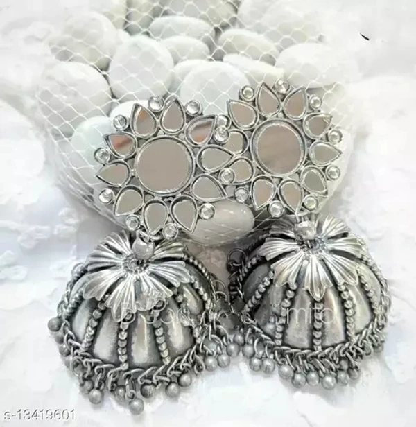 Elite Colorful Earrings Silver - Mercury