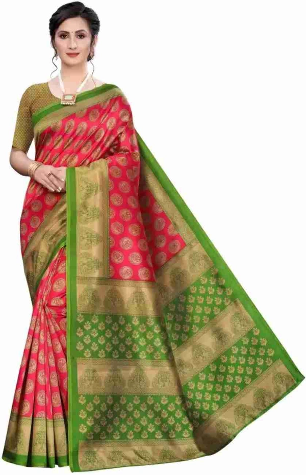 Fancy Banarasi Saree With Blouse Piece 
