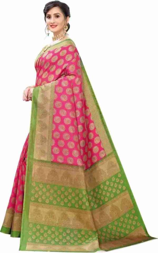 Fancy Banarasi Saree With Blouse Piece 
