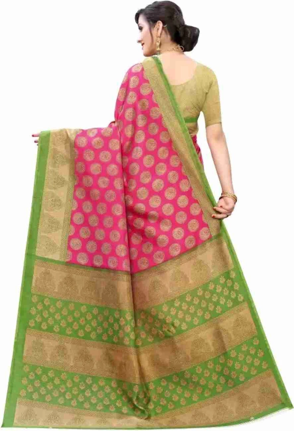 Fancy Banarasi Saree With Blouse Piece 