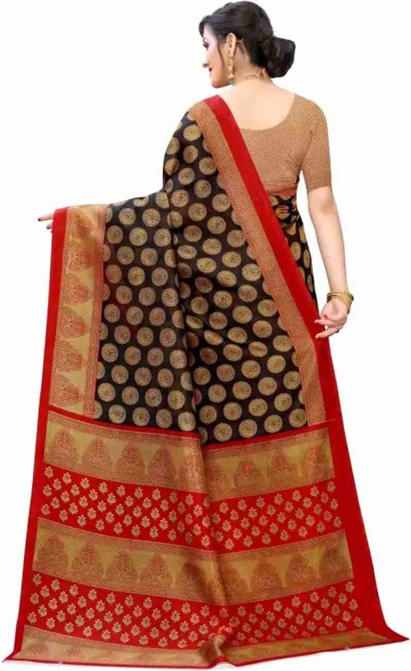 Fancy Banarasi Saree With Blouse Piece 