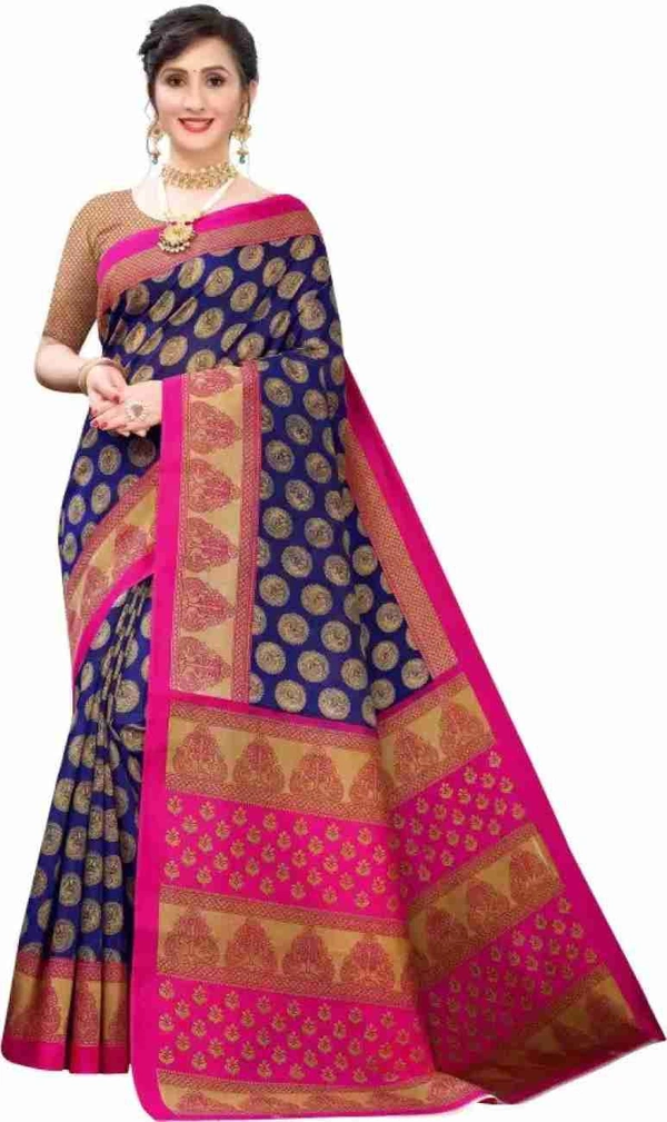Fancy Banarasi Saree With Blouse Piece 
