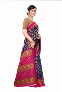 Fancy Banarasi Saree With Blouse Piece 