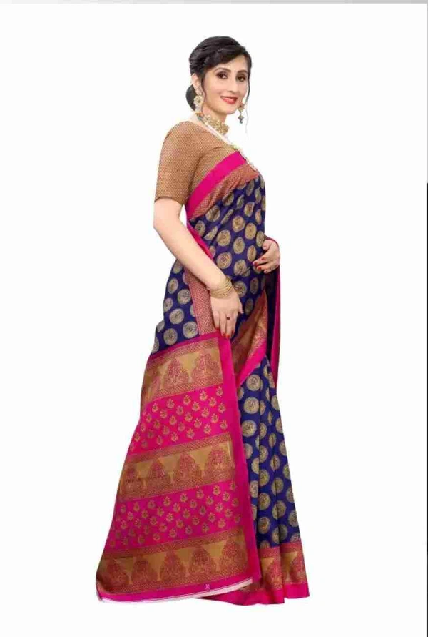 Fancy Banarasi Saree With Blouse Piece 