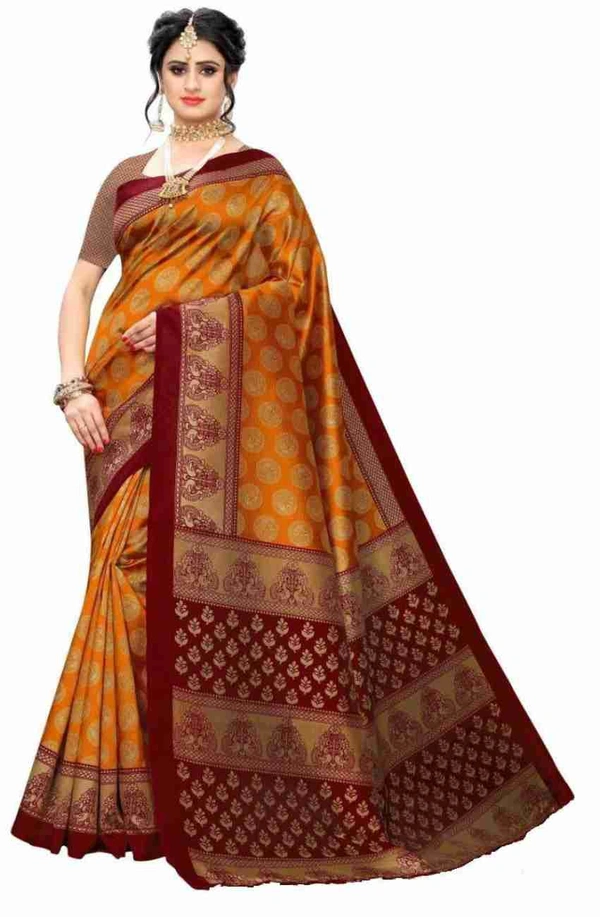 Fancy Banarasi Saree With Blouse Piece 