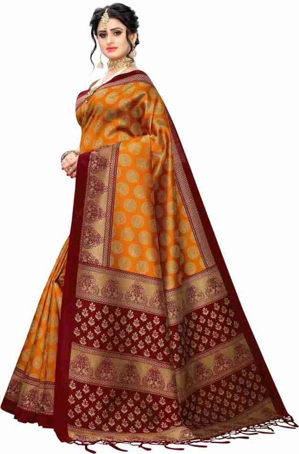 Fancy Banarasi Saree With Blouse Piece 