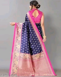 Fancy Banarasi Saree With Blouse Piece 