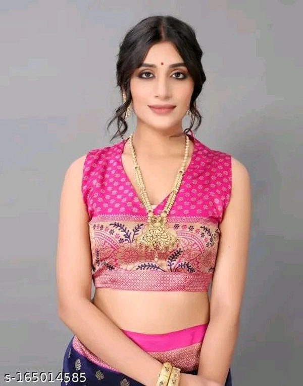 Fancy Banarasi Saree With Blouse Piece 