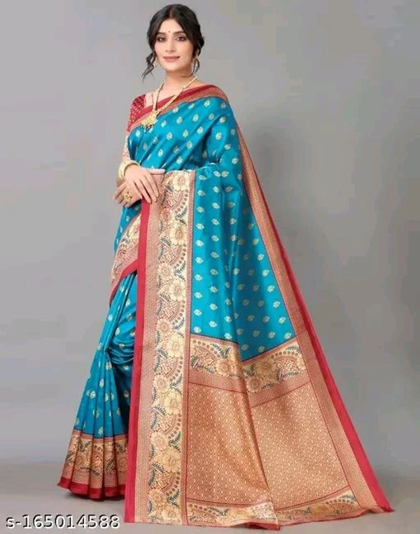 Fancy Banarasi Saree With Blouse Piece 