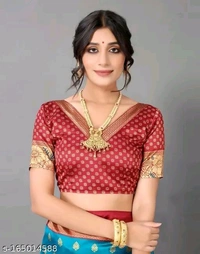 Fancy Banarasi Saree With Blouse Piece 