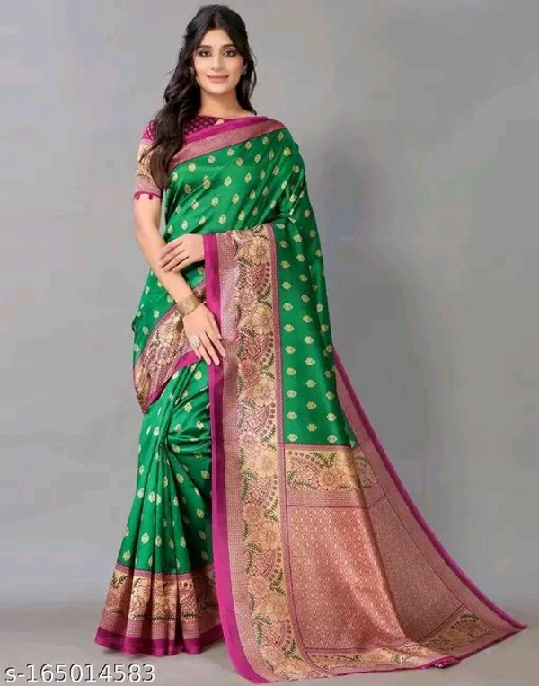 Fancy Banarasi Saree With Blouse Piece 