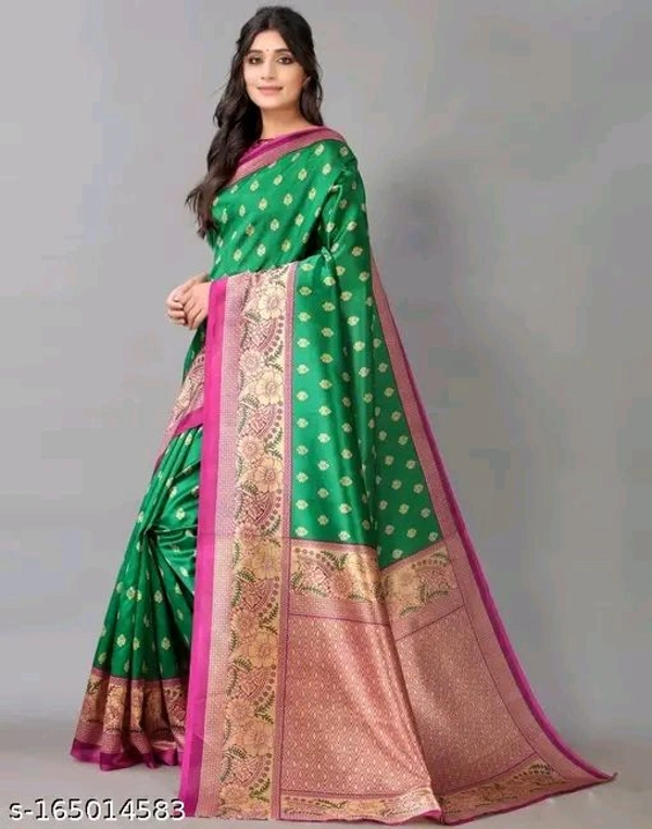 Fancy Banarasi Saree With Blouse Piece 