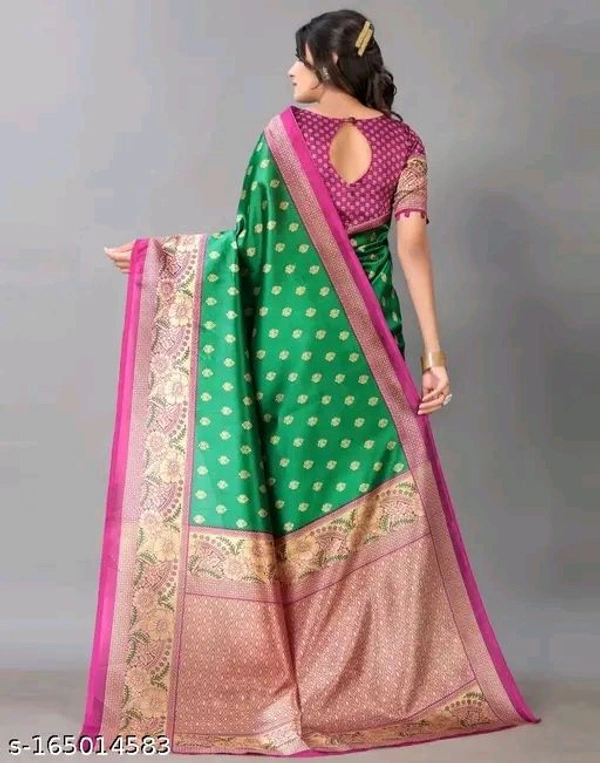 Fancy Banarasi Saree With Blouse Piece 