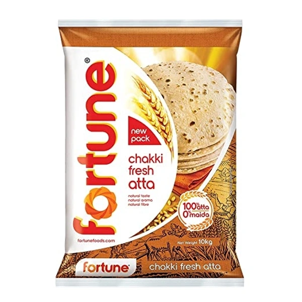 Fortune Chakki Fresh Atta  - 10 Kg