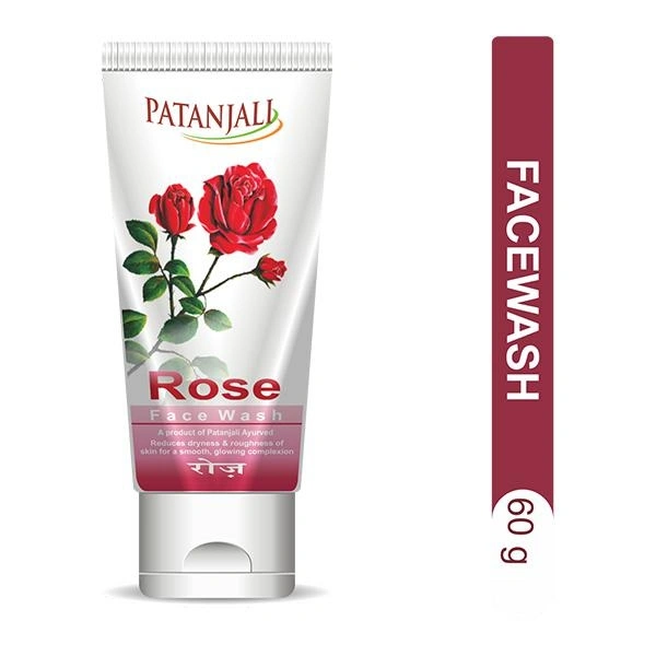 Patanjali Rose Face Wash रोज़  - 60 Gm, 1 Piece