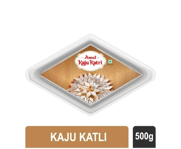 Amul Kaju Katri Sweet  - 500 Gm, 1 Box