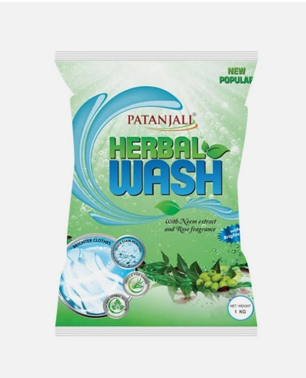 Patanjali Herbal Wash Detergent Powder  - 1 Kg