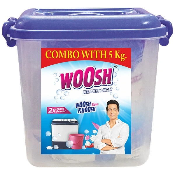Woosh Detergent Powder+Free Container (5 Kg)