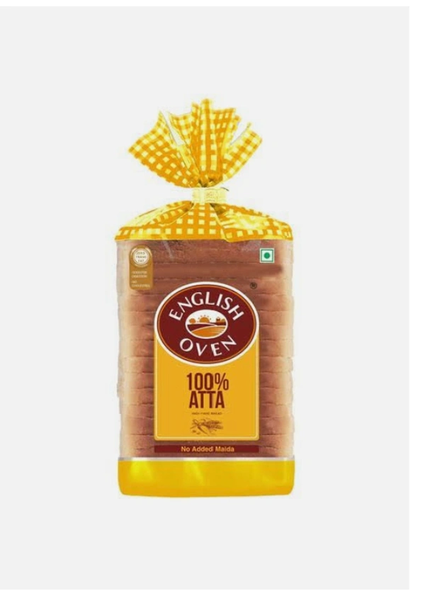 English Oven 100% Atta Bread  - 400 Gm