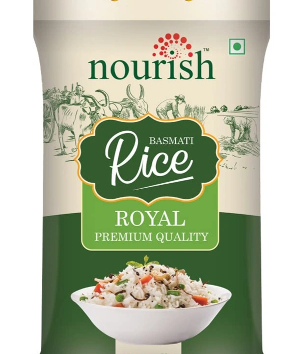 Nourish Basmati Rice Royal (चावल 1Kg) - 1 Kg