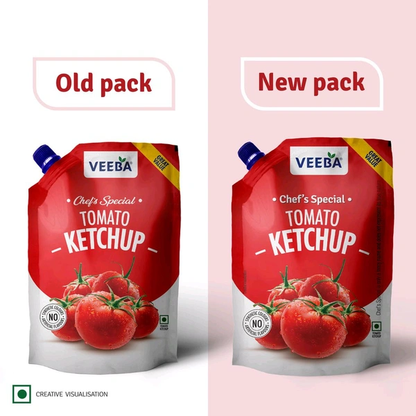 VRB Consumer Products Private Limited  Veeba Tomato Ketchup 900g - 1 Pack, 900g