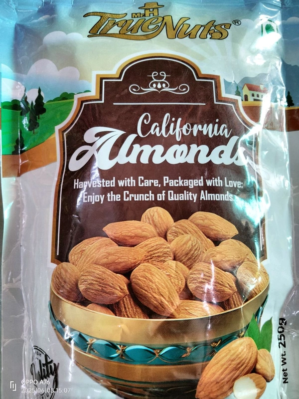 True Nuts Almonds Badam (250g) - 1 Pack, 250g