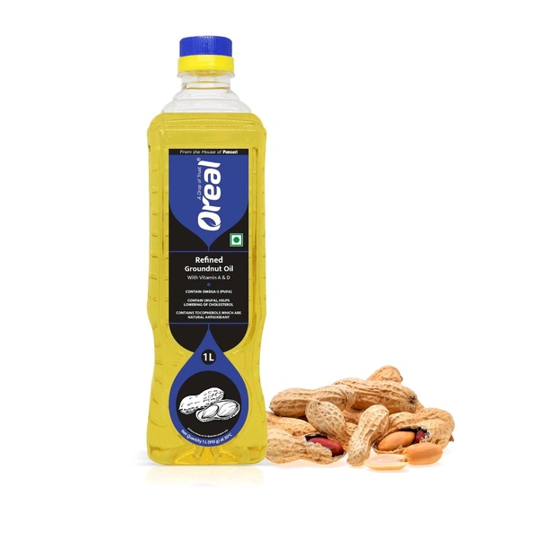 Oreal Ground Nut Oil 1 Litre  - 1 Bottle, 1 Litre