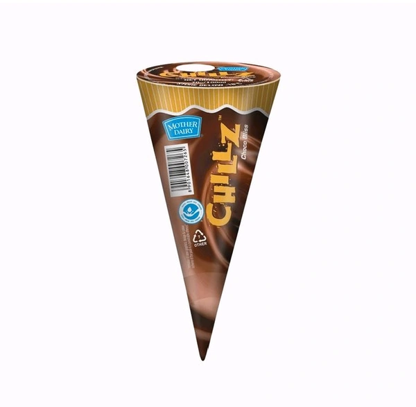Mother Dairy Chocolate Cone Icecream  - 1 Cone