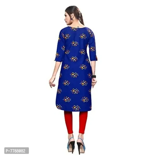 HIVA TRENDZ Women's Crepe Straight Kurta 7788082 - L
