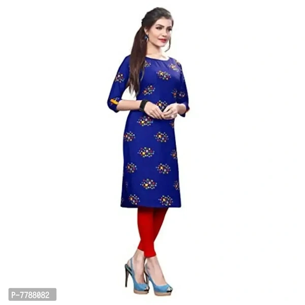 HIVA TRENDZ Women's Crepe Straight Kurta 7788082 - XL